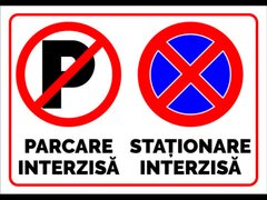 indicator parcare interzisa stationare interzisa